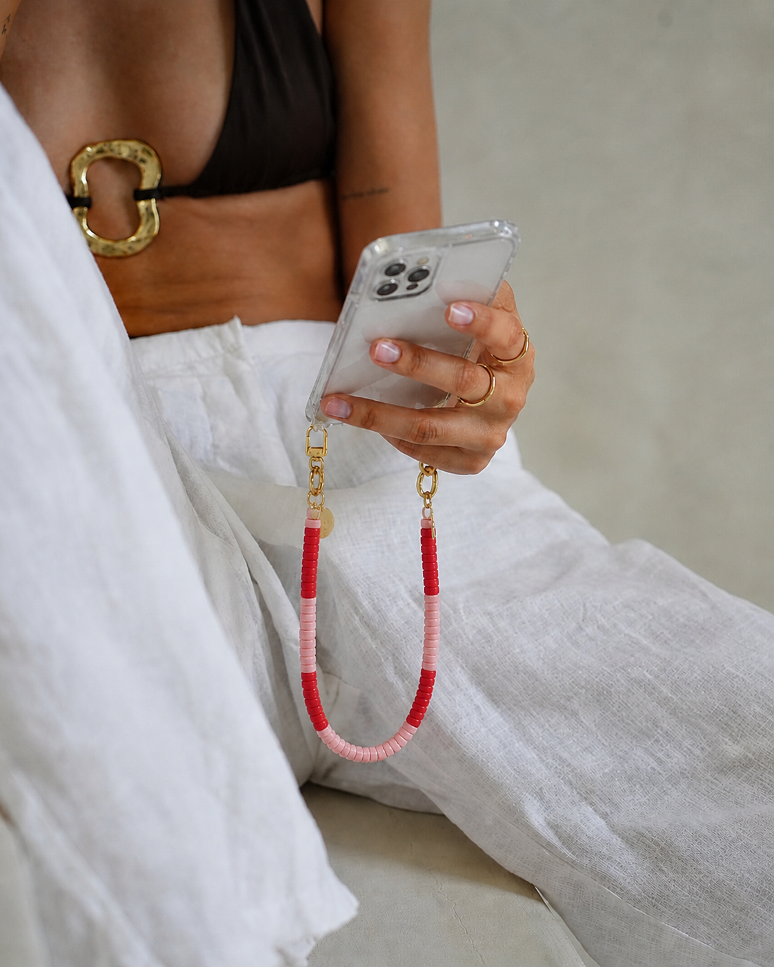 Poppy KORTE TELEFOONKETTING