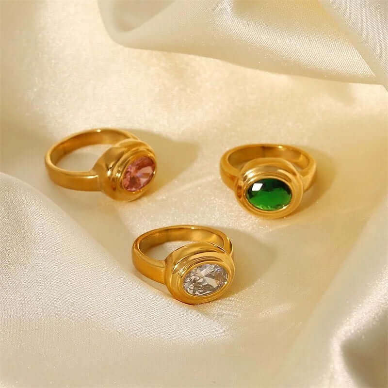 Vintage Style RING Folie à Trois