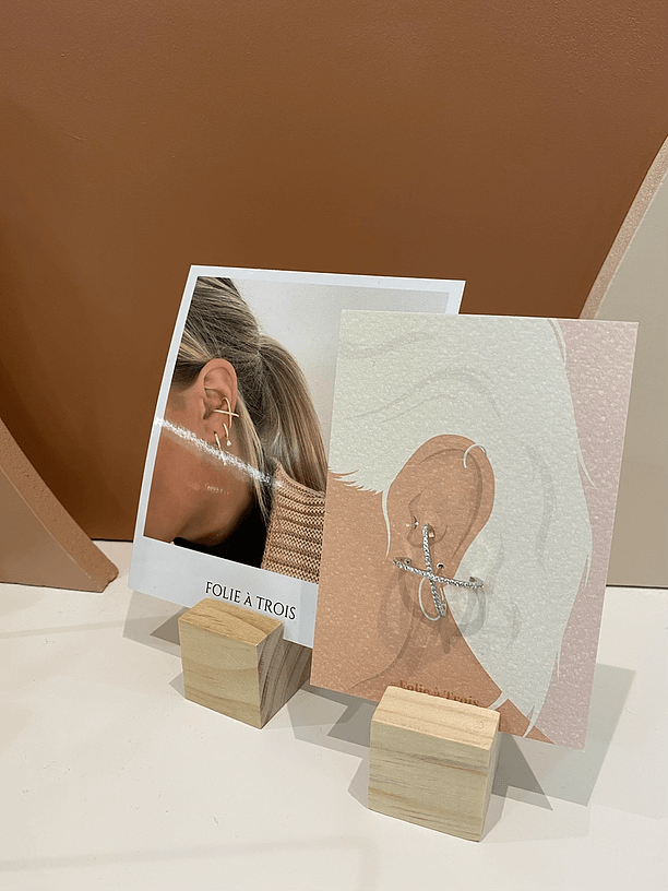 Card Holder DISPLAY Folie à Trois