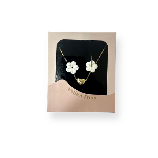 Afterglow Earrings + Heart me Necklace Gift Box