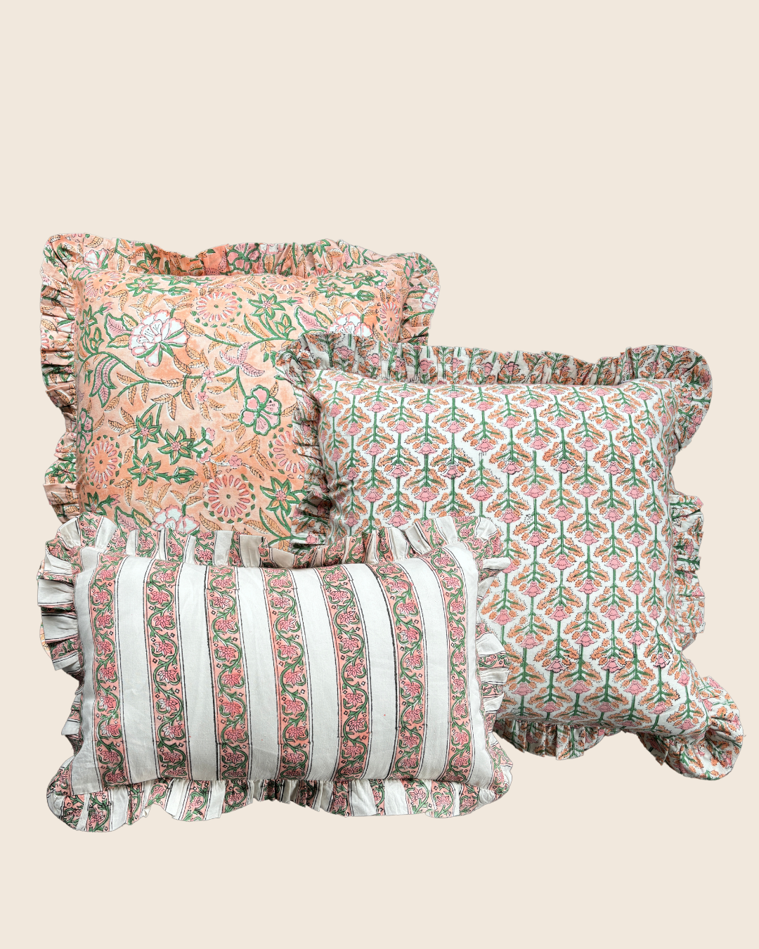 Peony Pink Square CUSHION
