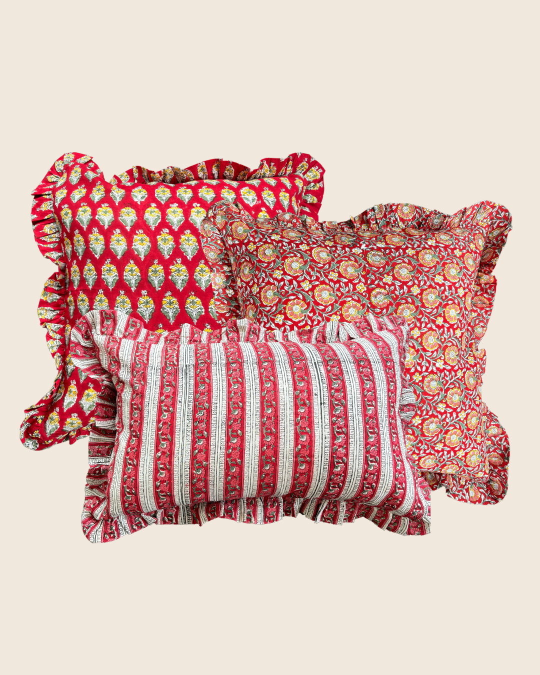 Suni Red Rectangle CUSHION
