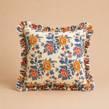 Blue Marigold Square CUSHION