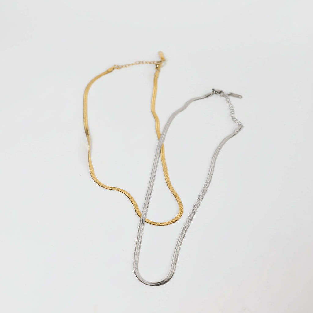 SNAKE SKIN NECKLACE Folie à Trois