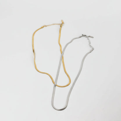 SNAKE SKIN NECKLACE Folie à Trois