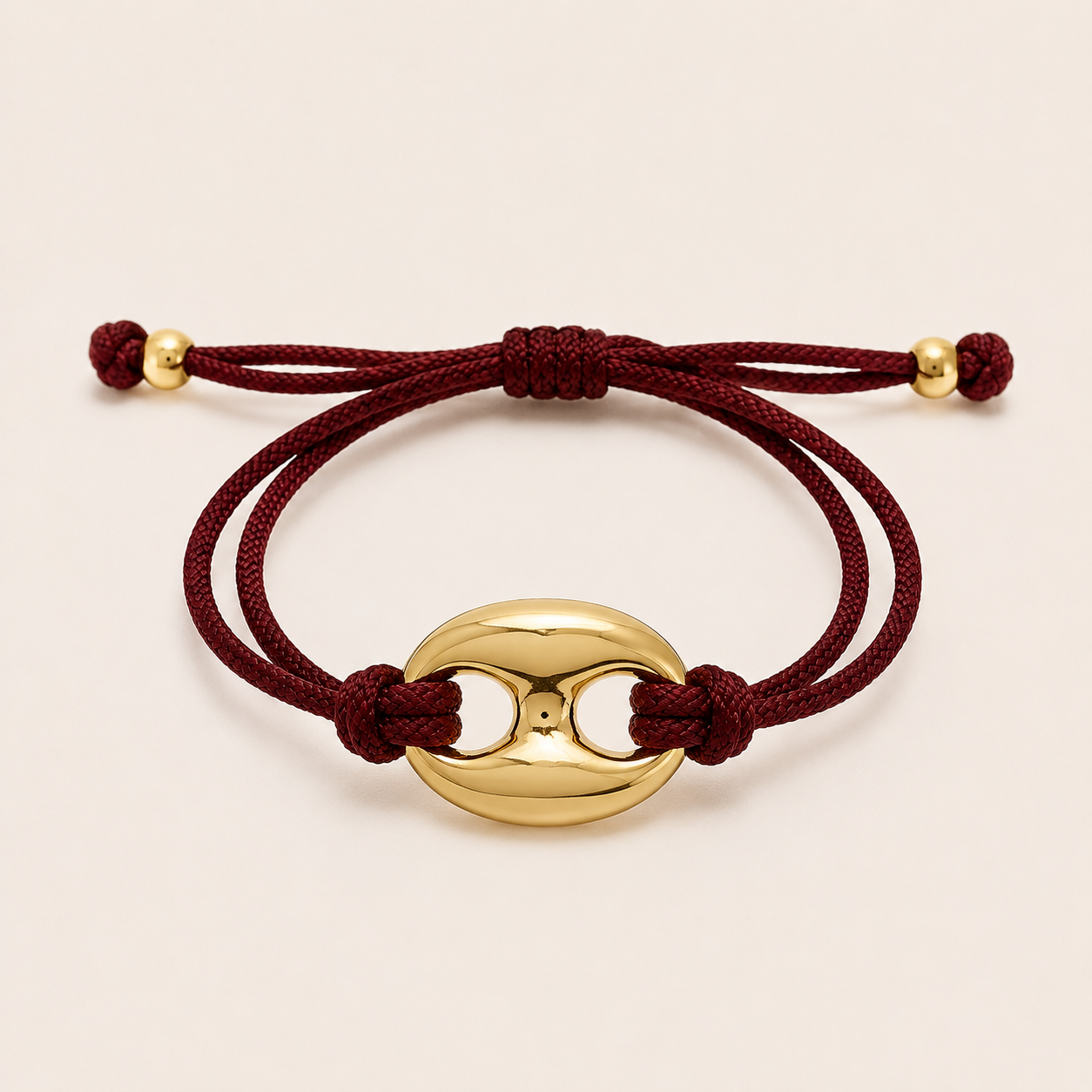 Portofino Resin Bracelet – Gold/Camel, by Folie à Trois