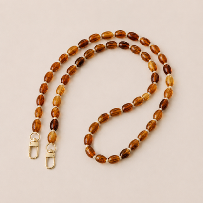 Folie A Trois Fennel Long Phone Chain Amber