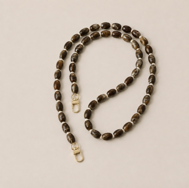 Folie A Trois Fennel Long Phone Chain Brown