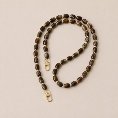 Folie A Trois Fennel Long Phone Chain Brown