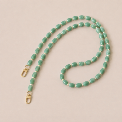 Folie A Trois Fennel Long Phone Chain Green