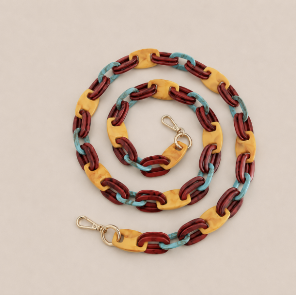 Frost Long Phone Chain Red Yellow