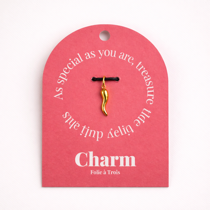 Gold Chili Pepper CHARM