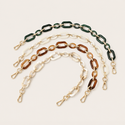 Hazel Phone Chain - beaded chain colourways, luxury packshot on beige background
