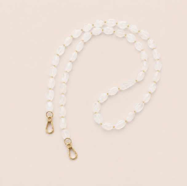 Folie A Trois Isolde LONG Phone Chain White