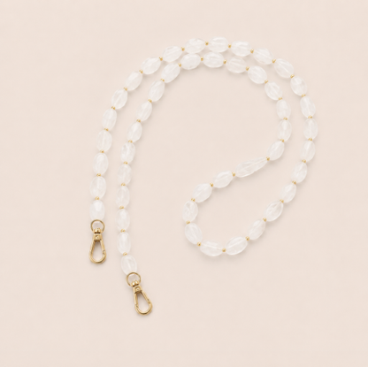 Folie A Trois Isolde LONG Phone Chain White