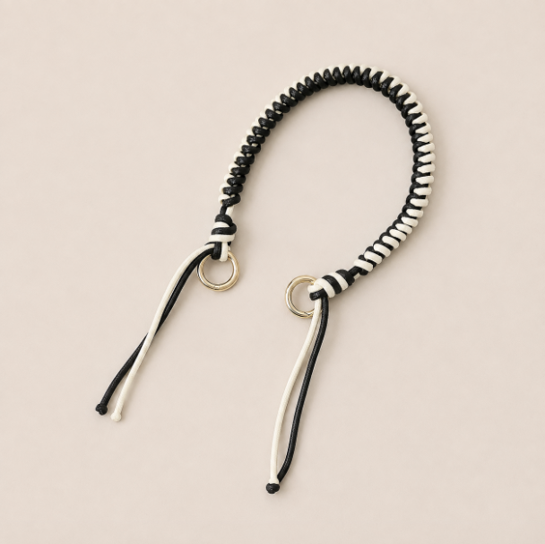 Folie A Trois Layover Phone Strap - Black White