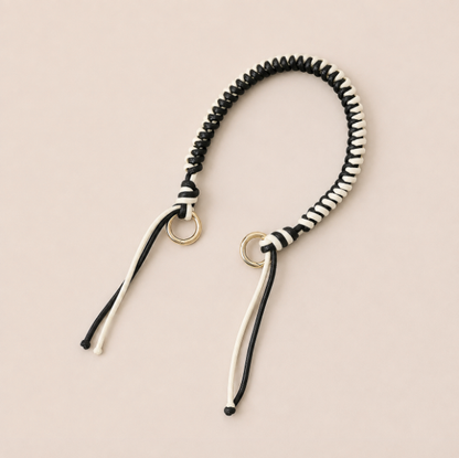 Folie A Trois Layover Phone Strap - Black White