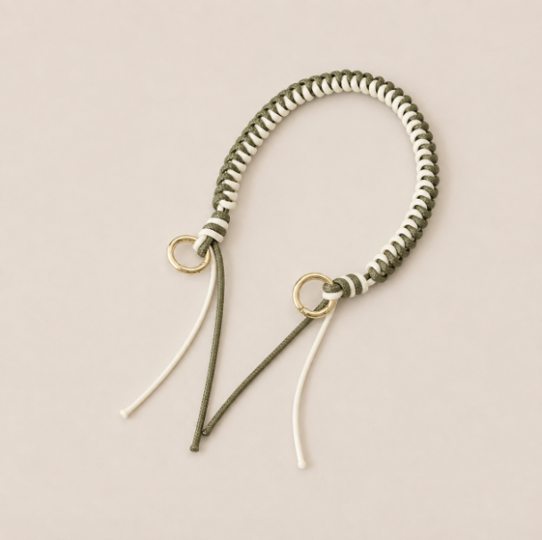 Folie A Trois Layover Phone Strap - Green White