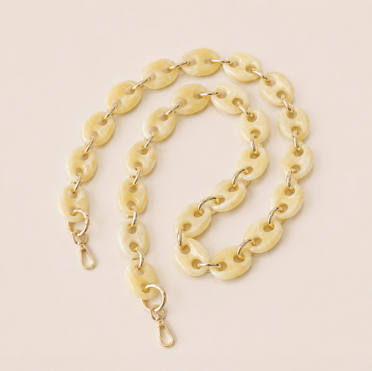Folie A Trois Wilder LONG Phone Chain Beige