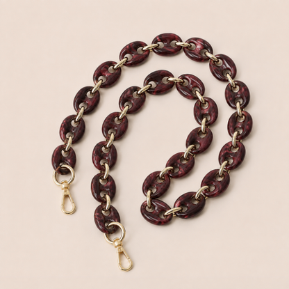 Folie A Trois Wilder LONG Phone Chain Wine Red