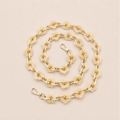 Folie A Trois Zinnia LONG Phone Chain - Yellow