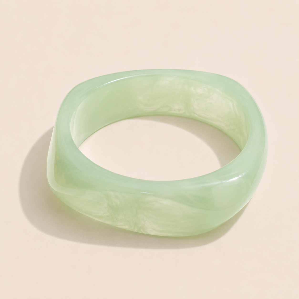 Coastal Escape Resin Bracelet – Green, by Folie à Trois