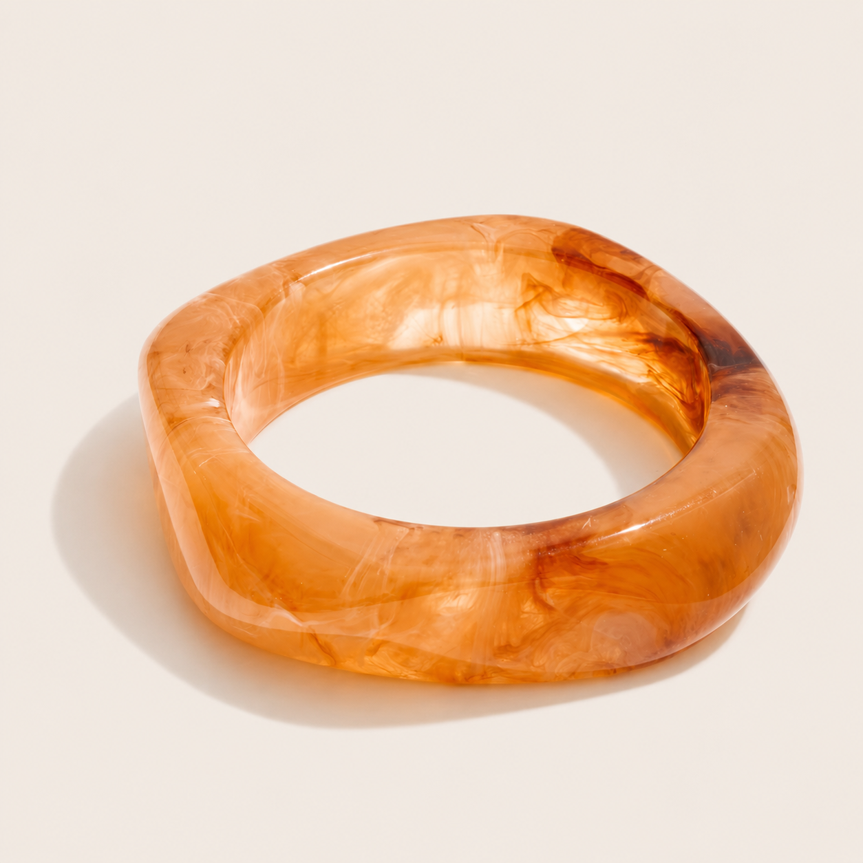 Coastal Escape Resin Bracelet – Brown, by Folie à Trois