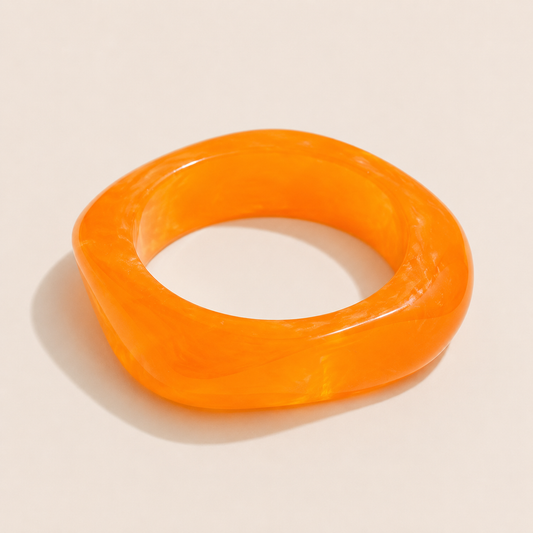 Coastal Escape Resin Bracelet – Orange, by Folie à Trois