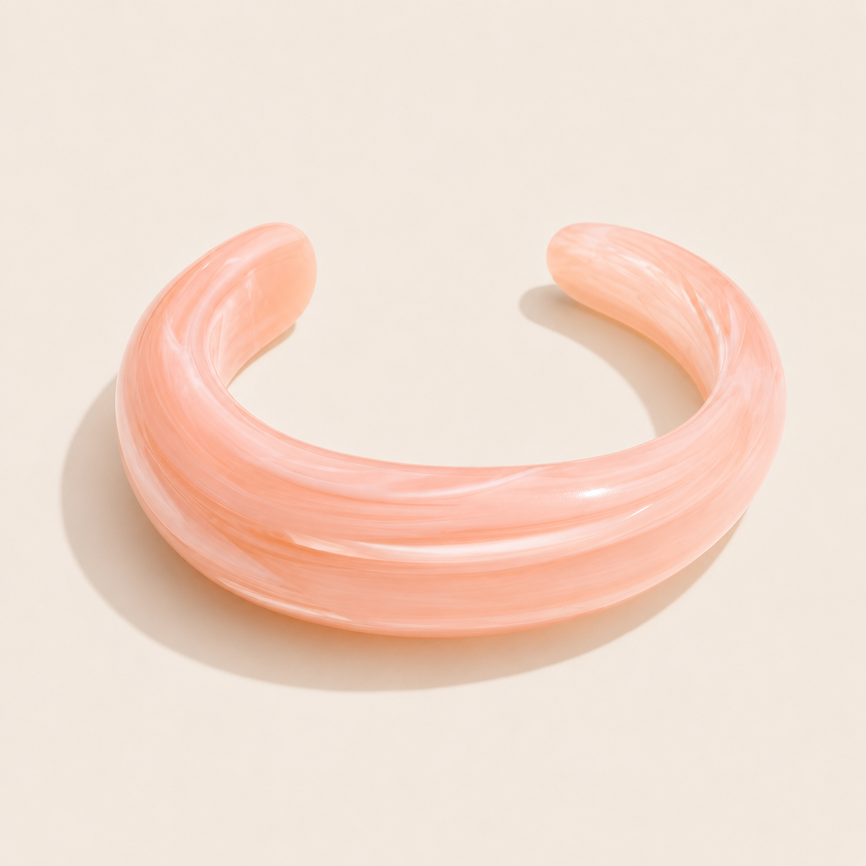 Coastal Muse Resin Bracelet – Cream, by Folie à Trois