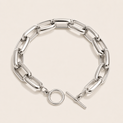 Folie à Trois The Resort Edit Bracelet – Silver Stainless Steel, Tarnish-Free