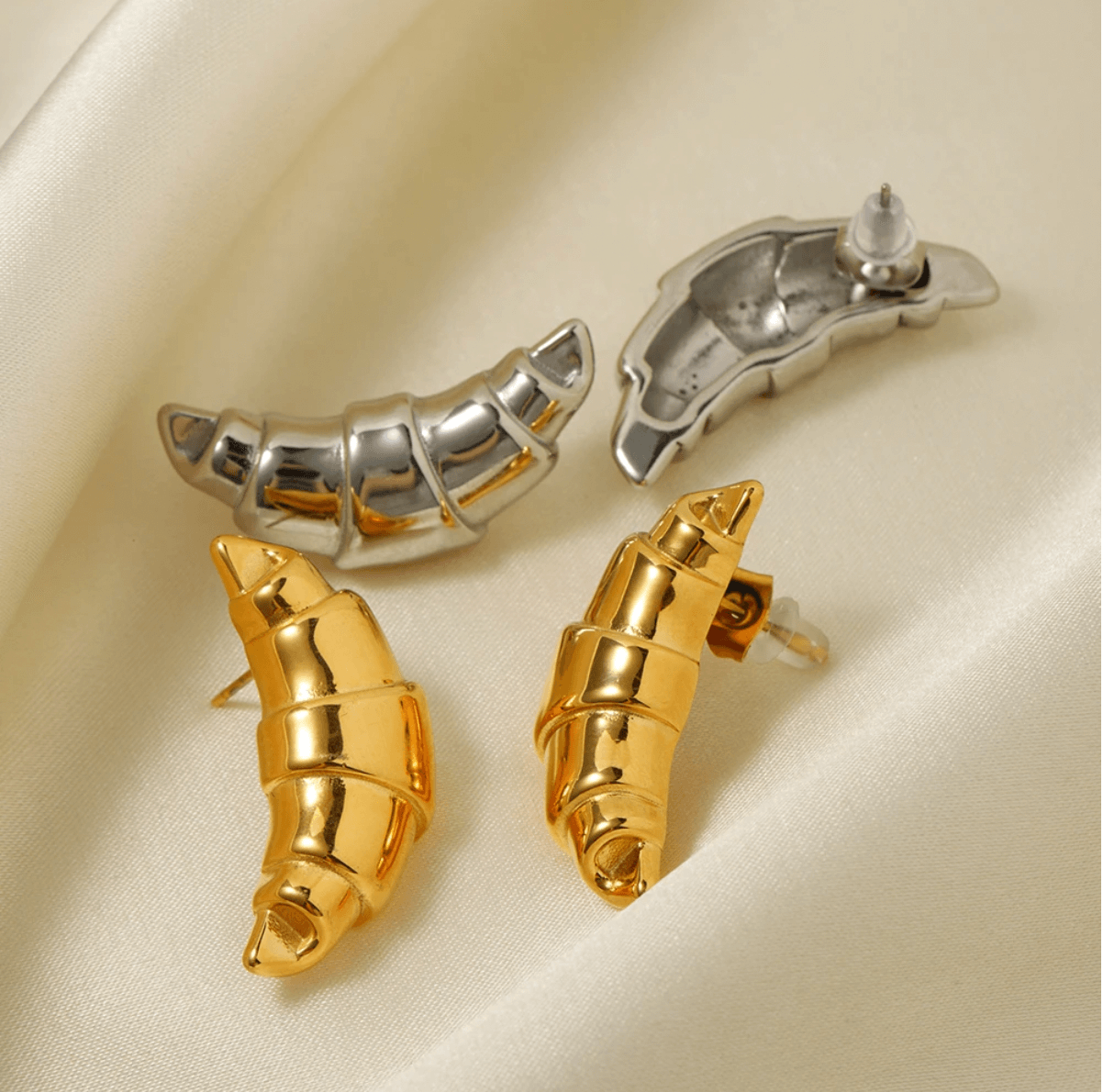 French Croissant EARRINGS Folie à Trois