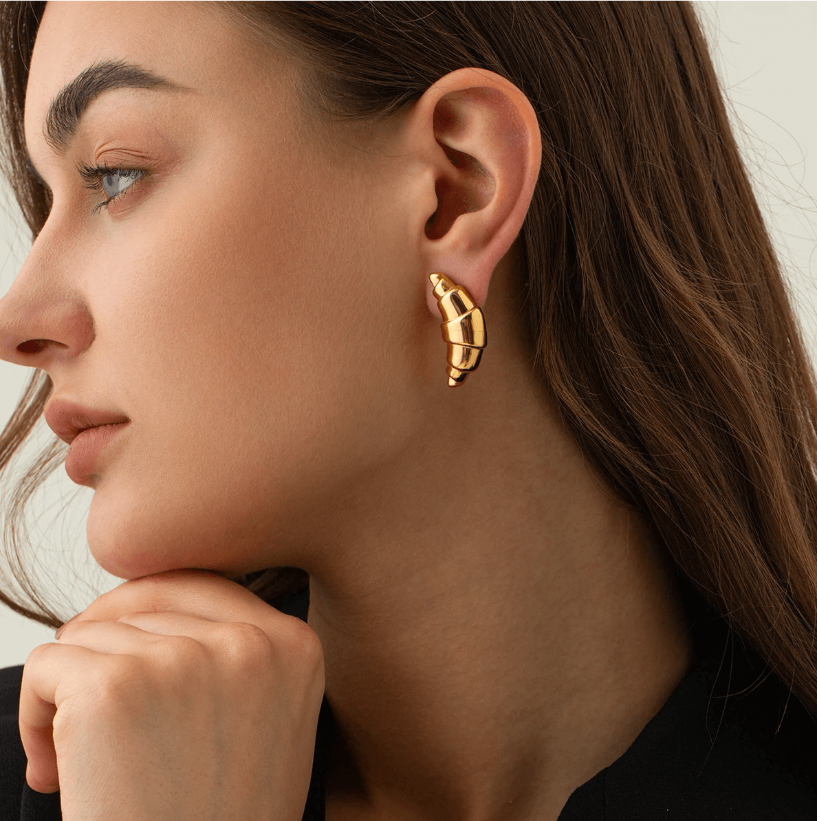 French Croissant EARRINGS Folie à Trois