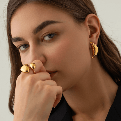 French Croissant EARRINGS Folie à Trois
