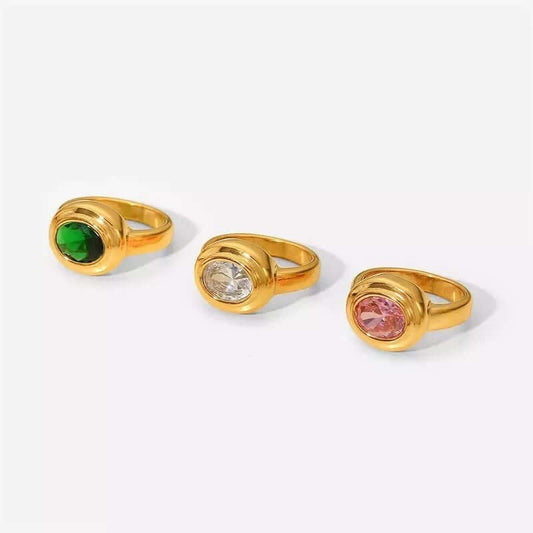Vintage Style RING Folie à Trois