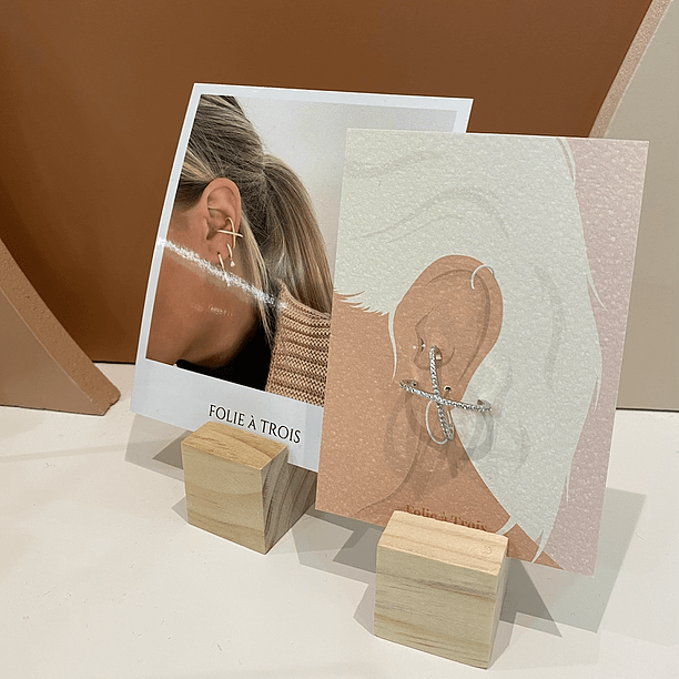 Card Holder DISPLAY Folie à Trois