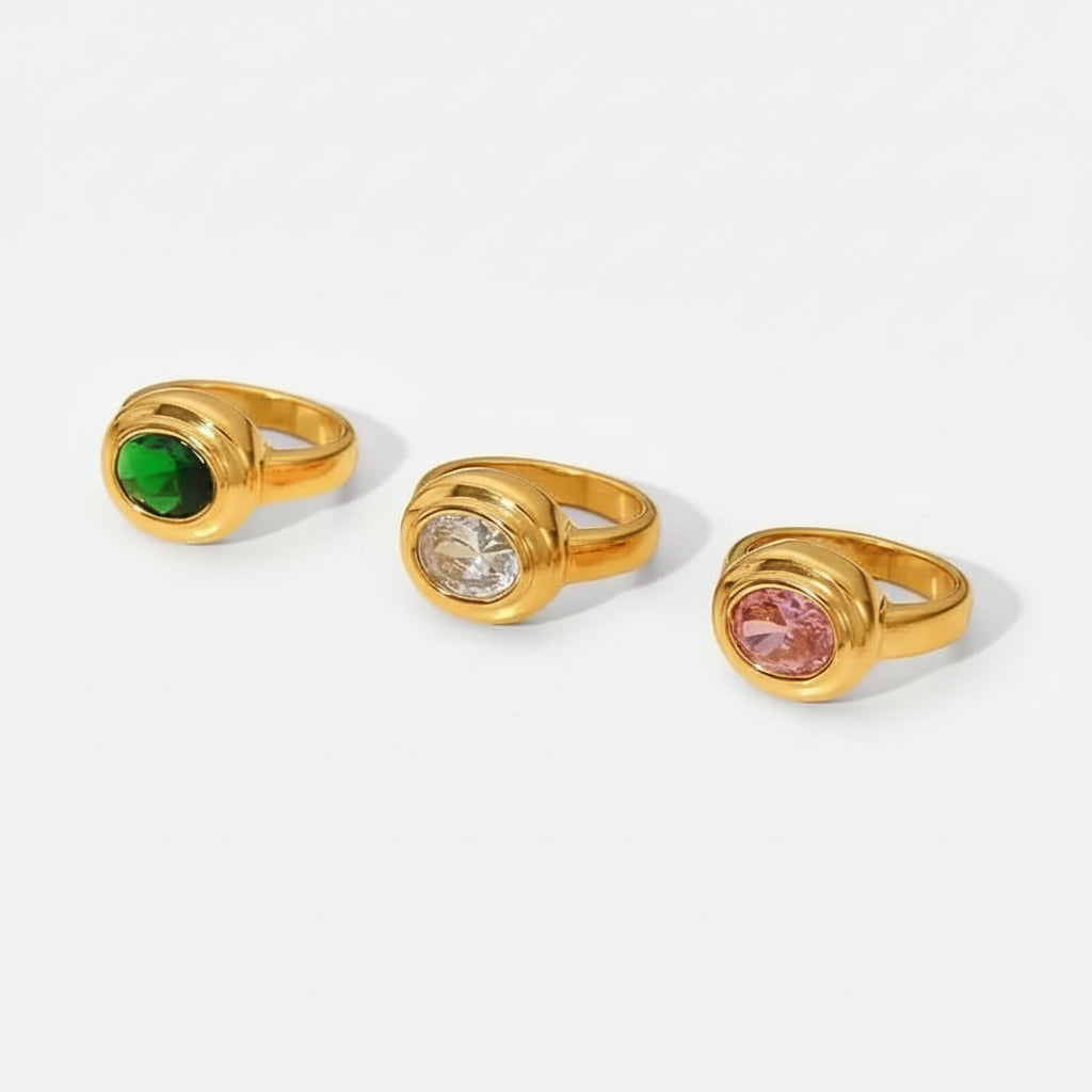 Vintage Style RING Folie à Trois