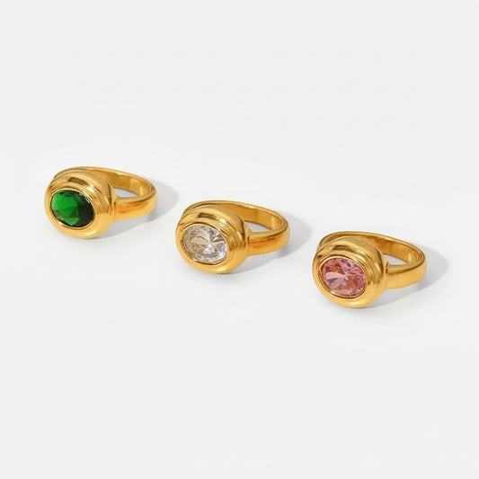 Vintage Style RING Folie à Trois