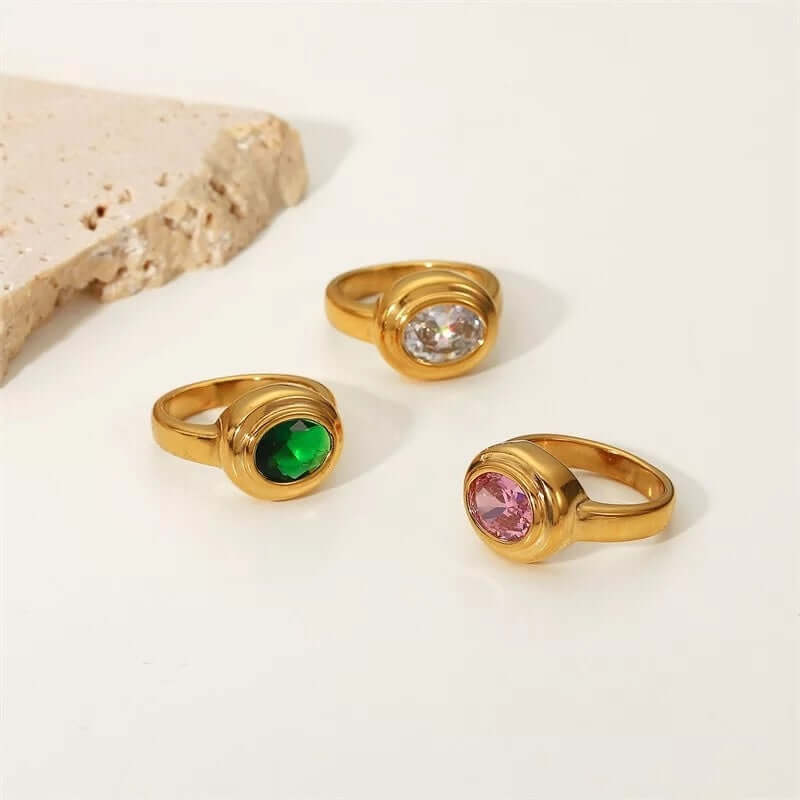 Vintage Style RING Folie à Trois