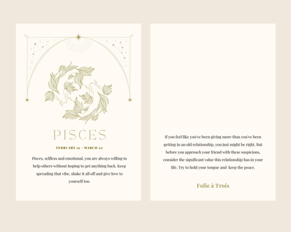 Zodiac NECKLACE Folie à Trois