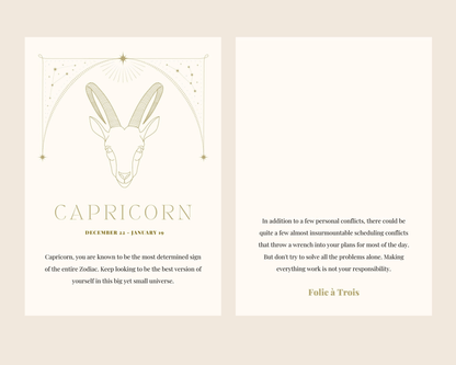 Zodiac Stud EARRINGS Folie à Trois