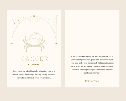 Zodiac Stud EARRINGS Folie à Trois