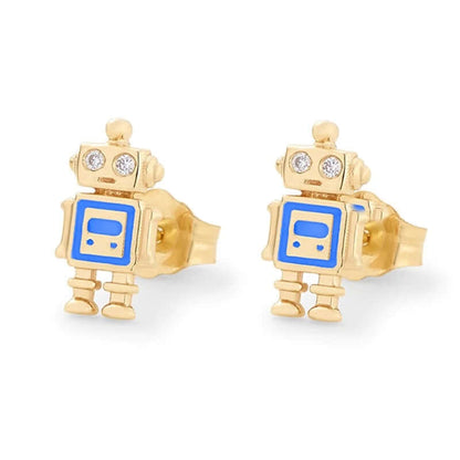 BOUCLES D'OREILLES Petit Robot